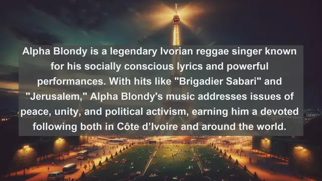 Video thumbnail for Ivorian Harmonies: Top 10 Renowned Singers Shaping the Music of Côte d’Ivoire