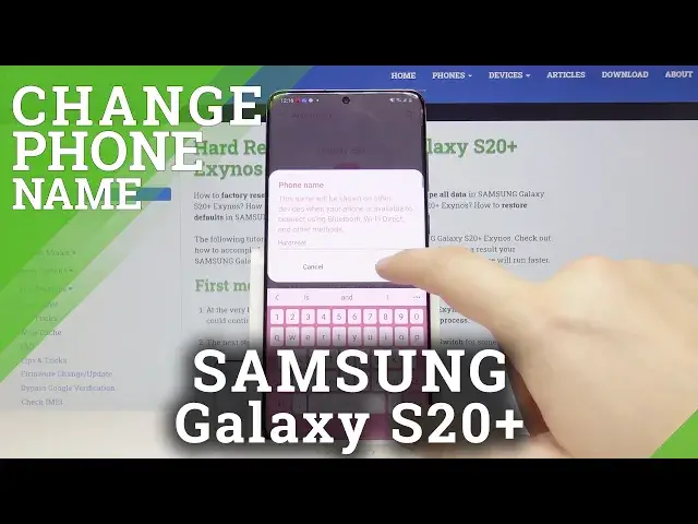 'Video thumbnail for How to Change Name on SAMSUNG Galaxy S20+  - Choose Your Bluetooth Name'