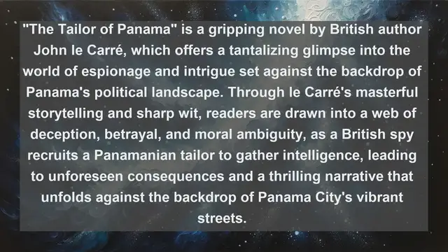 Video thumbnail for Discovering Panama's Literary Gems: Top 10 Must-Read Works