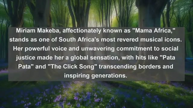 Video thumbnail for Soulful Sounds of South Africa: Top 10 Iconic Singers in South African Music History