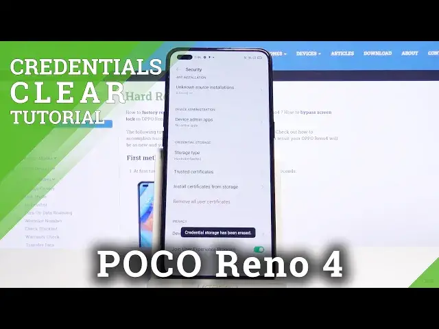 'Video thumbnail for How to Clear Credentials in OPPO Reno4 – Remove All Certificates'