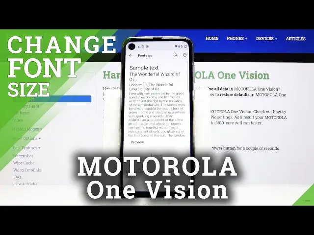 'Video thumbnail for How to Change Font Size in Motorola One Vision - Personalize Display Effects'