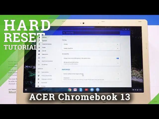 Video thumbnail for How to Factory Reset ACER Chromebook 13 – Erase Chrome OS Content & Settings