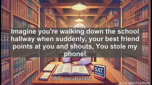 Video thumbnail for 5000 Must Know SAT Vocabulary - What Is an Accusation? SAT Vocabulary Explained