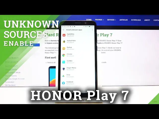 'Video thumbnail for How to Enable Unknown Sources in Honor Play 7 – Allow Installation App From Any Source'