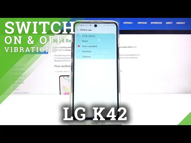 'Video thumbnail for How to Change Vibration Pattern on LG K42 – Vibration Settings'
