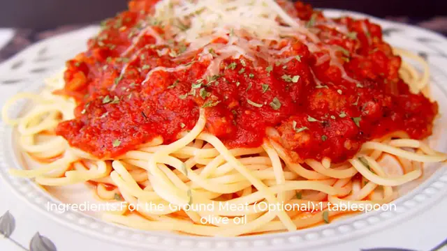 Video thumbnail for Spaghetti sauce recipe