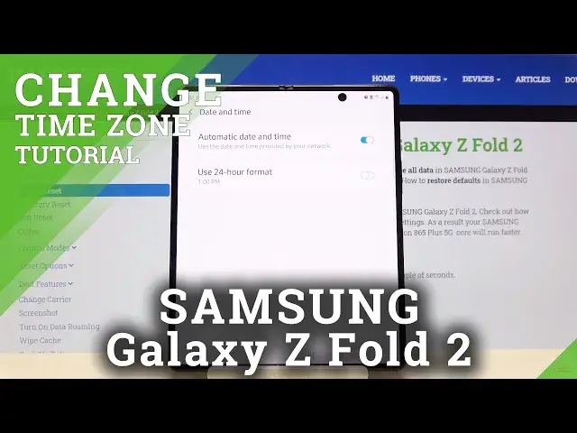 'Video thumbnail for Clock Format on SAMSUNG Galaxy Z Fold 2 – Change Time Zone'