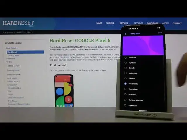 Video thumbnail for GOOGLE Pixel 5 Retro Riffs Ringtones