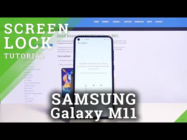 'Video thumbnail for How to Set Up Screen Lock in SAMSUNG Galaxy M11 – Screen Lock Protection'