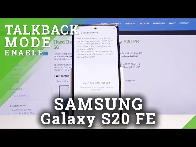 'Video thumbnail for How to Activate TalkBack in SAMSUNG Galaxy S20 FE 5G – Use TalkBack'