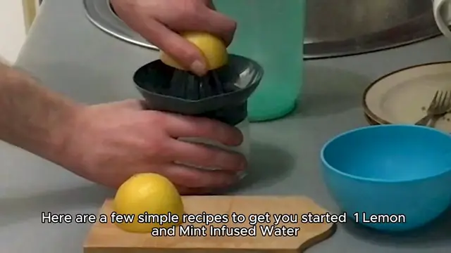 Video thumbnail for infused water recipe