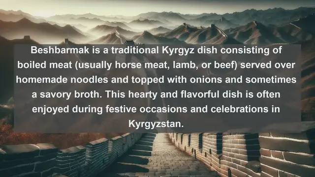 Video thumbnail for Culinary Treasures of Kyrgyzstan: Top 10 Delicious Foods to Savor