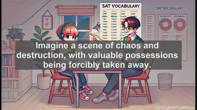 Video thumbnail for 5000 Must Know SAT Vocabulary - Rapine: The Violent Act of Plundering Explained