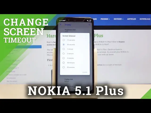 'Video thumbnail for How to Change Screen Timeout in NOKIA 5.1 Plus – Display Settings'
