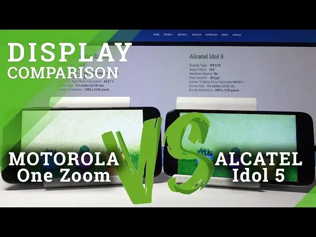 Video thumbnail for Display Comparison of MOTOROLA One Zoom vs ALCATEL Idol 5 - Screen Quality Test