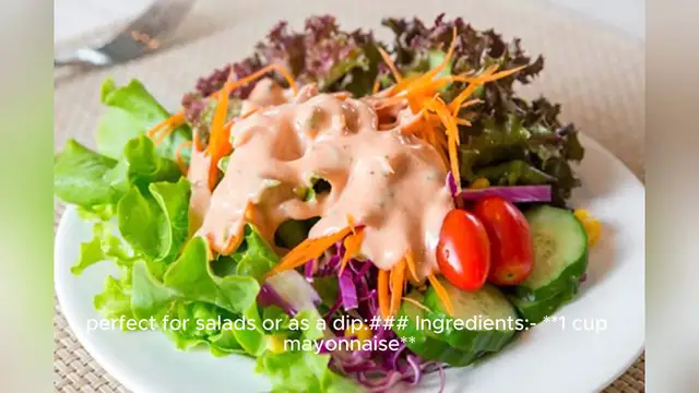 Video thumbnail for thousand island dressing recipe