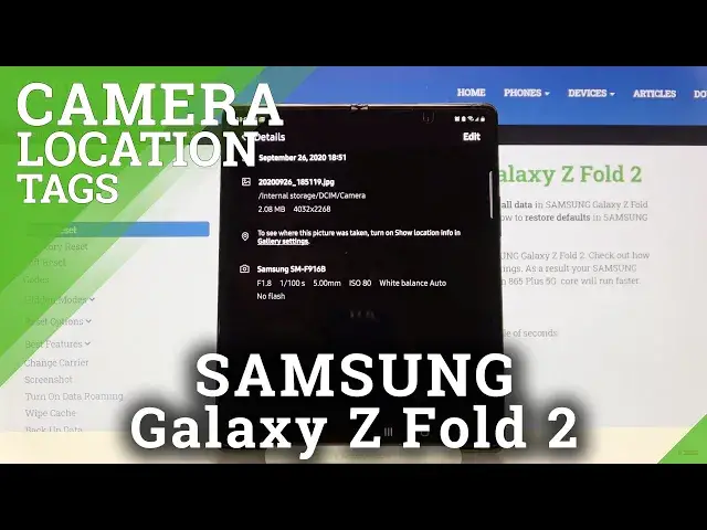 Video thumbnail for Camera Settings & Photos Location Tags - SAMSUNG Galaxy Z Fold 2