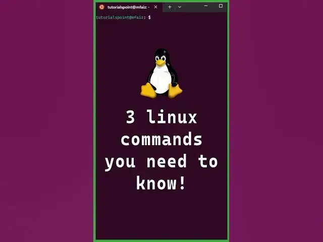 Video thumbnail for 3 Linux Commands Explained in 30 Seconds #shorts #linux #linuxcommands