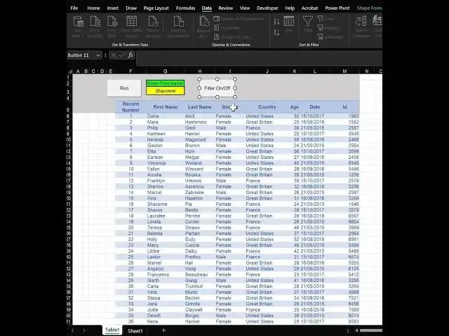 Video thumbnail for Excel Tips - Excel VBA Simple Filter