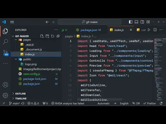 Video thumbnail for Build a Next.js FFMPEG WASM Video to GIF Editor to Create GIF From Videos in Browser Using JS