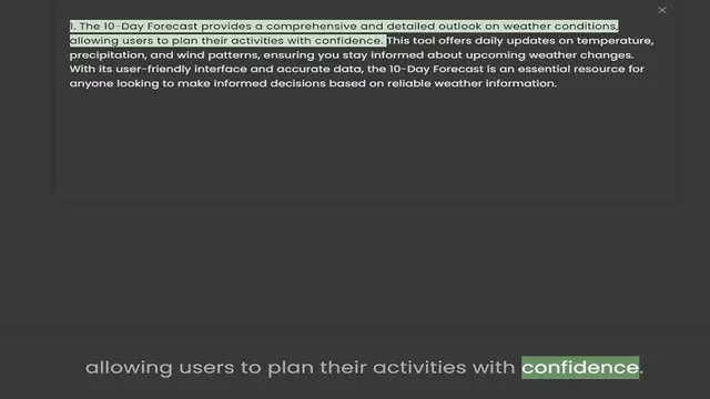 Video thumbnail for allowing users to plan their activities with confidence. This tool offers daily updates on temperature, precipitation, and wind patterns, ensuring you stay informed about upcoming weather changes. With its user-friendly interface and accu