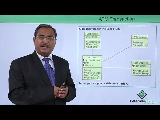 Video thumbnail for UML - ATM Transaction - Class Diagram