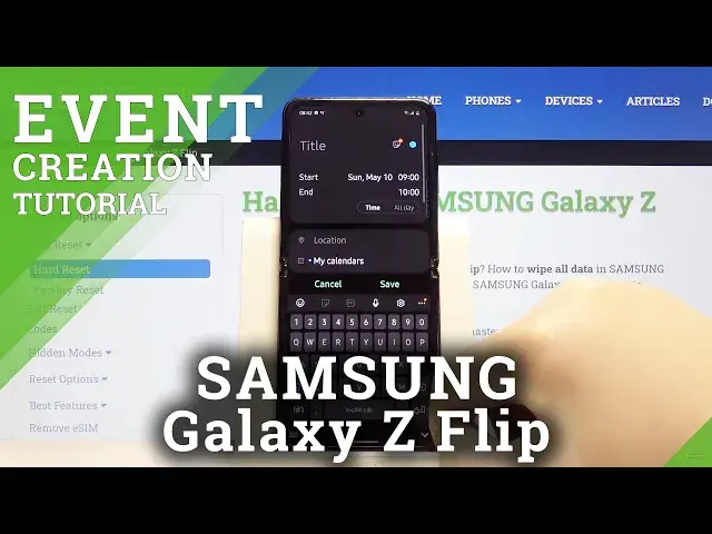 Video thumbnail for How to Add Event to Calendar in SAMSUNG Galaxy Z Flip – Add Notification