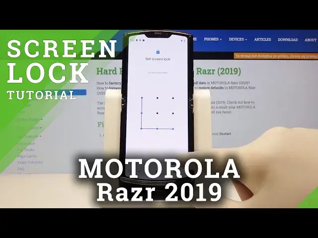 'Video thumbnail for How to Change Lock Method in MOTOROLA Razr 2019 – Add Screen Lock'