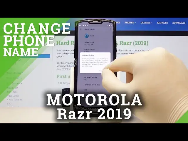 'Video thumbnail for How to Change Device’s Name of MOTOROLA Razr 2019 – Rename User'