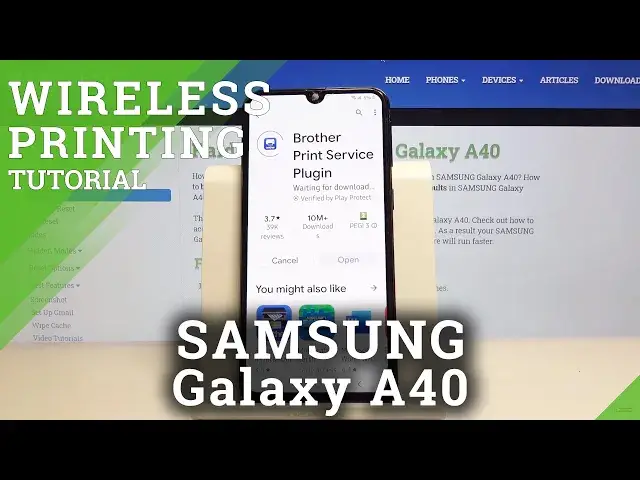 'Video thumbnail for How to Connect Printer to SAMSUNG Galaxy A40 – Print Document'