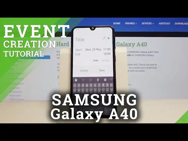 'Video thumbnail for How to Add Event to Calendar in SAMSUNG Galaxy A40 – Set Up Alert'