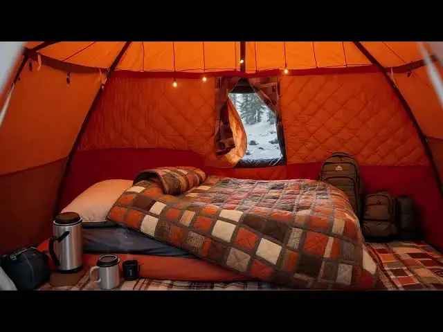 Video thumbnail for Cozy Winter Camping: Embrace the Wind and Snow, Sip Hot Tea, and Drift into Peaceful Sleep 🏕️☕