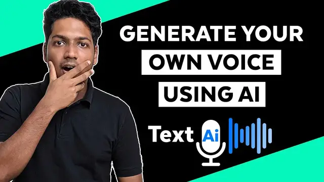 Video thumbnail for How to Generate Your Own Voice - Text to Speech