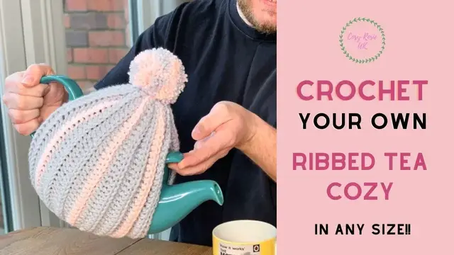 'Video thumbnail for Crochet Tea Cosy Pattern for Any Size Teapot'