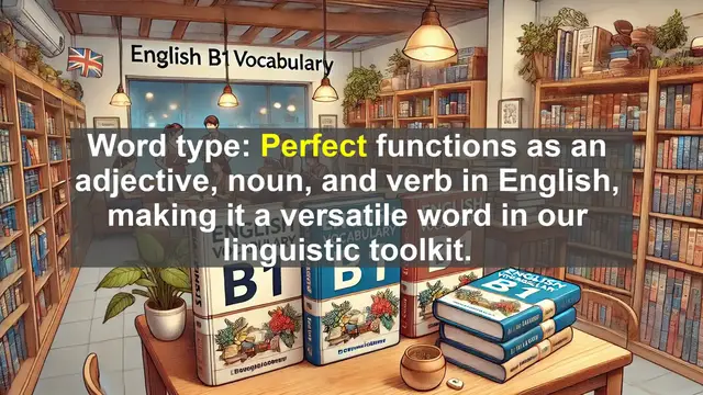 Video thumbnail for 2500 Must Know CEFR B1 Vocabulary - The Many Faces of 'Perfect': Exploring Its Meanings and Uses