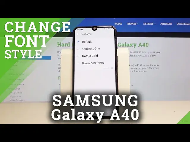 'Video thumbnail for How to Change Font Style in SAMSUNG Galaxy A40 – Font Personalization'