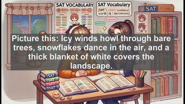 Video thumbnail for 5000 Must Know SAT Vocabulary - Understanding 'Wintry': A Comprehensive Look at the Adjective