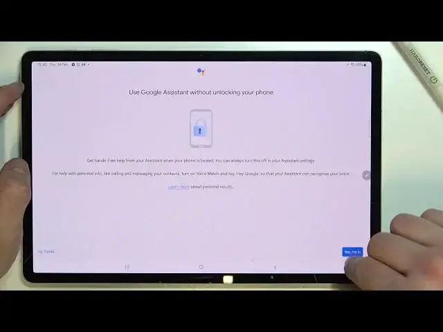 'Video thumbnail for How to Use Google Assistant on Lock Screen on SAMSUNG Galaxy Tab S8+'
