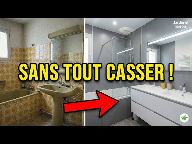 Video thumbnail for Comment rénover une salle de bain des années 70 avec des dalles Dumawall