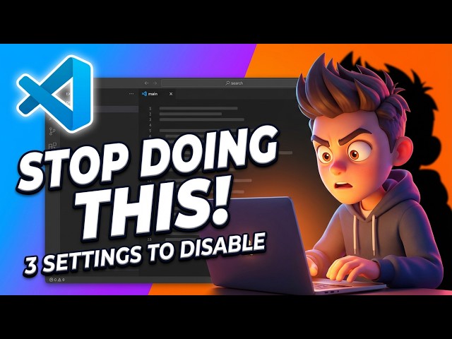 Video thumbnail for 3 VS Code Settings Disable Minimap,Breadcrumbs,& Live Preview I IMMEDIATELY Turn Off