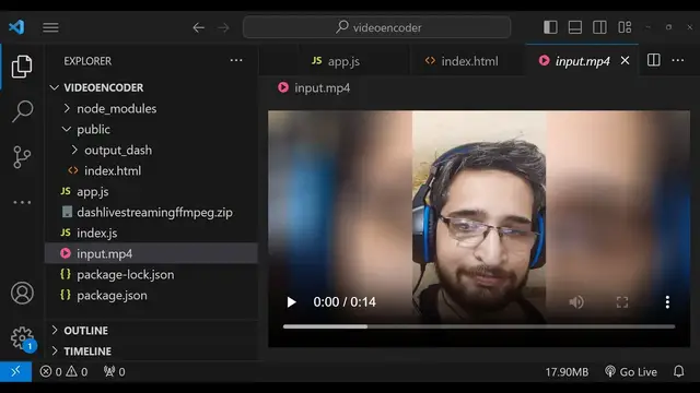 Video thumbnail for Node.js Express Fluent-FFMPEG Project to Encode MP4 Video and Stream it Using DASH in Browser
