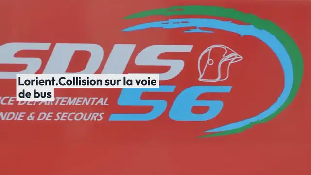 Video thumbnail for Lorient. Collision sur la voie de bus