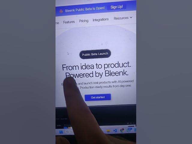 Video thumbnail for Bleenk AI Coding Agent Tutorial | Design Code Deploy Complete Projects From Prompt #shorts