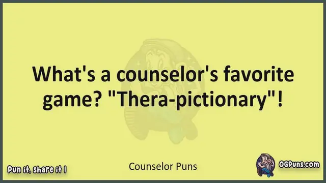 Video thumbnail for Counselor - Jokes, Puns, Wordplays, and Laughter