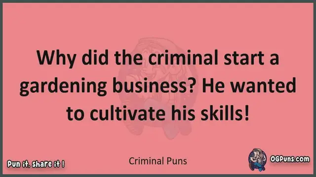 Video thumbnail for Criminal - Jokes, Puns, Wordplays, and Laughter