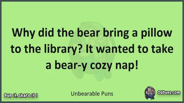 Video thumbnail for Unbearable - Jokes, Puns, Wordplays, and Laughter