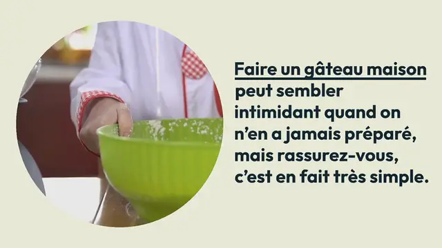 Video thumbnail for Comment faire un gâteau maison : une recette facile