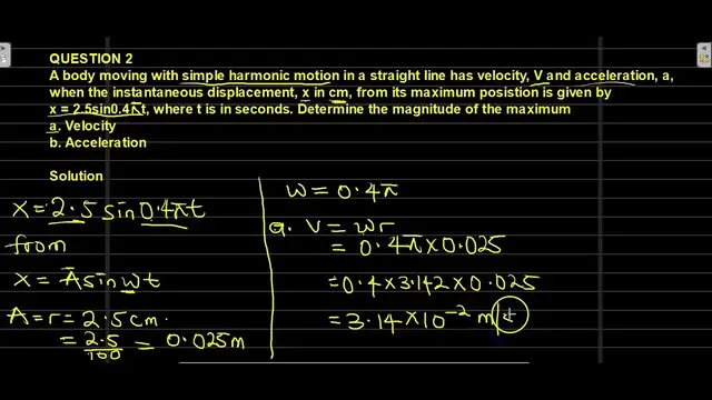 Video thumbnail for How to Solve Simple Harmonic Motion Problems in Physics