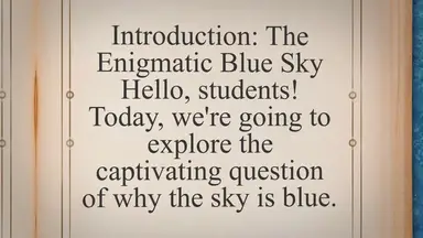 'Video thumbnail for Why is the Sky Blue? Explained by a Teacher'
